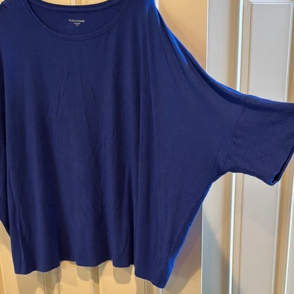 Eileen Fisher Cobalt Blue Women's Top - Picture 2 of 7